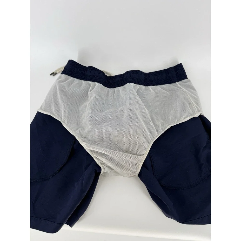 Polo Ralph Lauren Swim Shorts Men's Trunks Dark Blue Navy Pockets Sz Medium